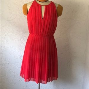 Stunning JCrew pleated orange dress